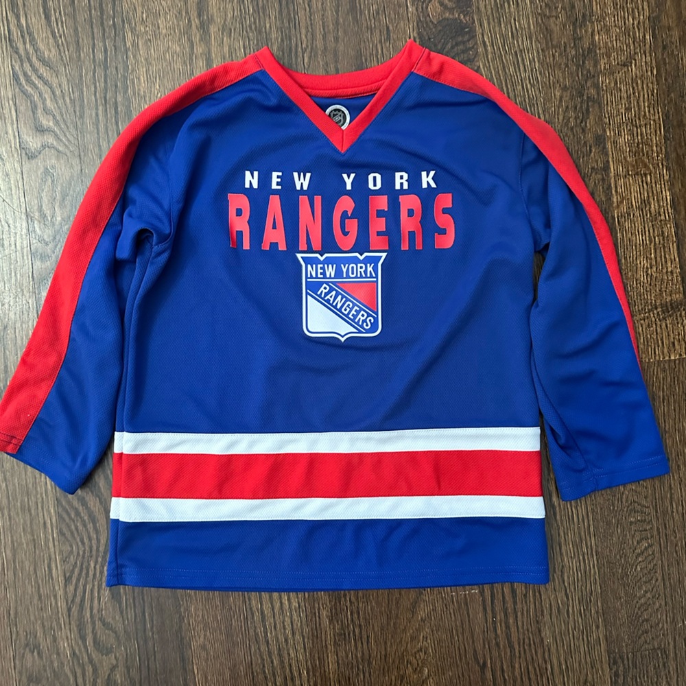 Boys NHL NY Rangers Long Sleeve Jersey